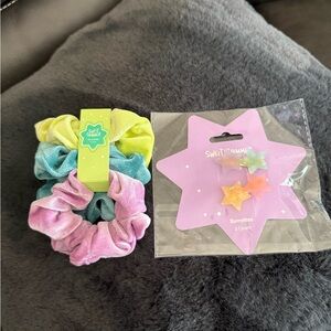 Ulta Beauty Vibrant Scrunchies and Star Barrettes Set